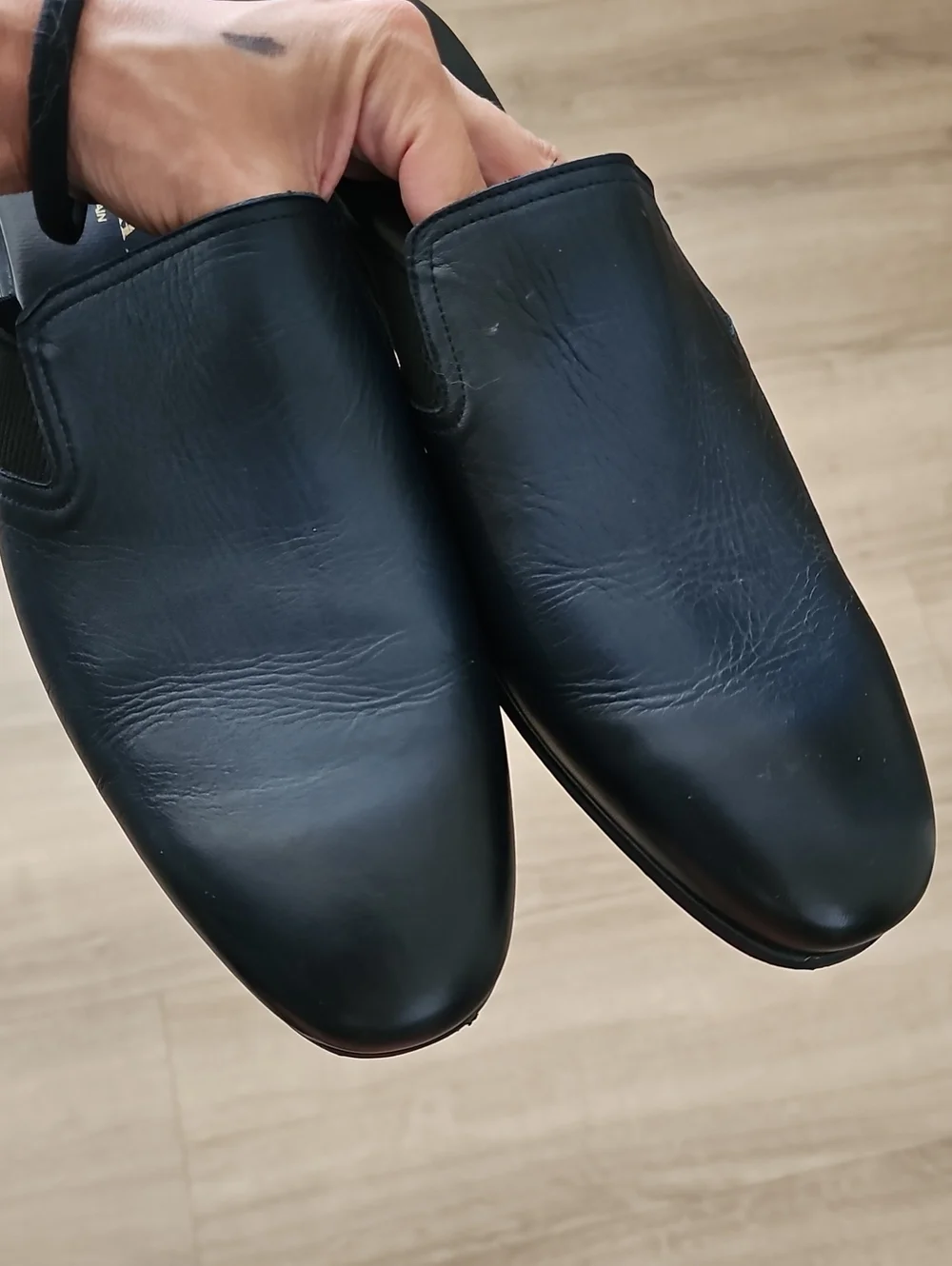 Mezlan Mez294 Mens Navy Leather Slip On Mules Slippers Shoes Size 11